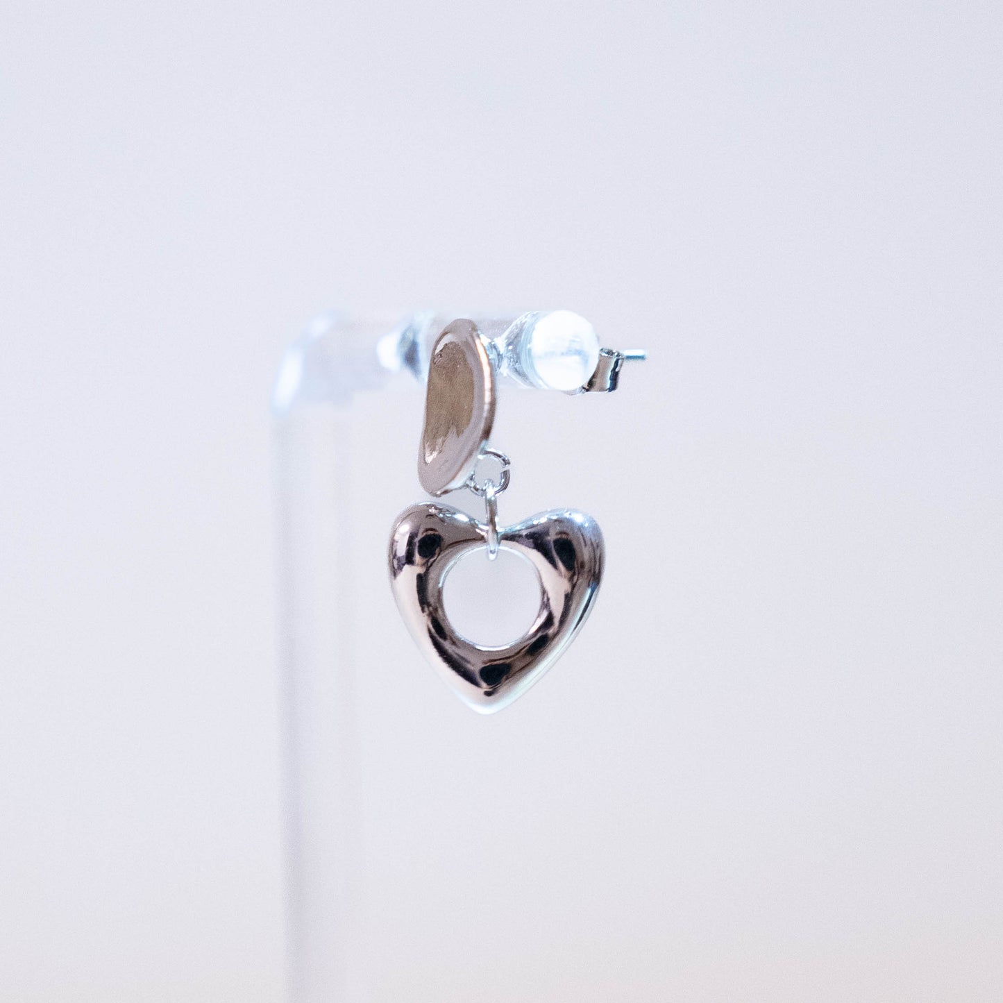 Heart locket earrings