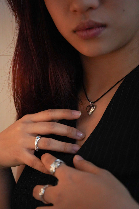 Black choker necklace