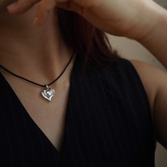 Black choker necklace